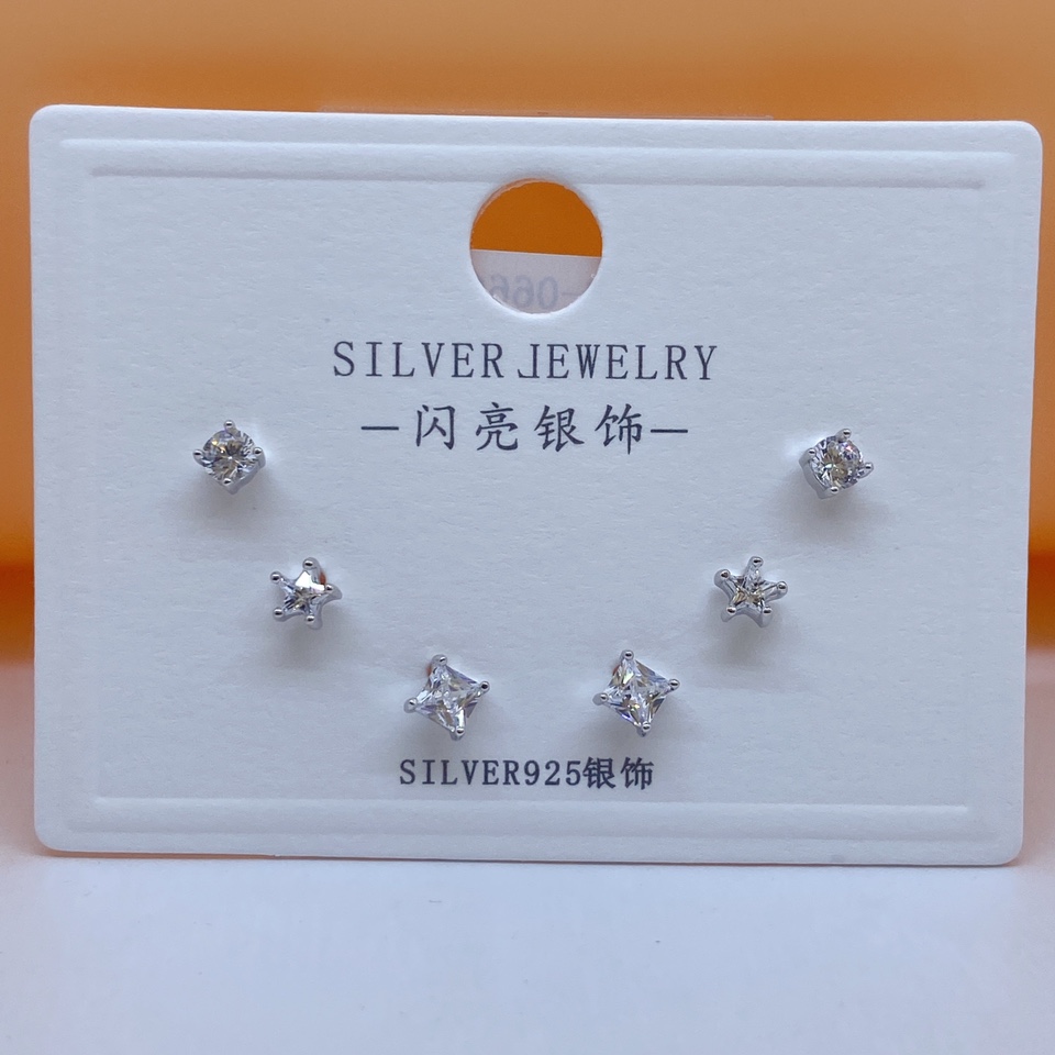 S925 sterling silver stud earrings ~28