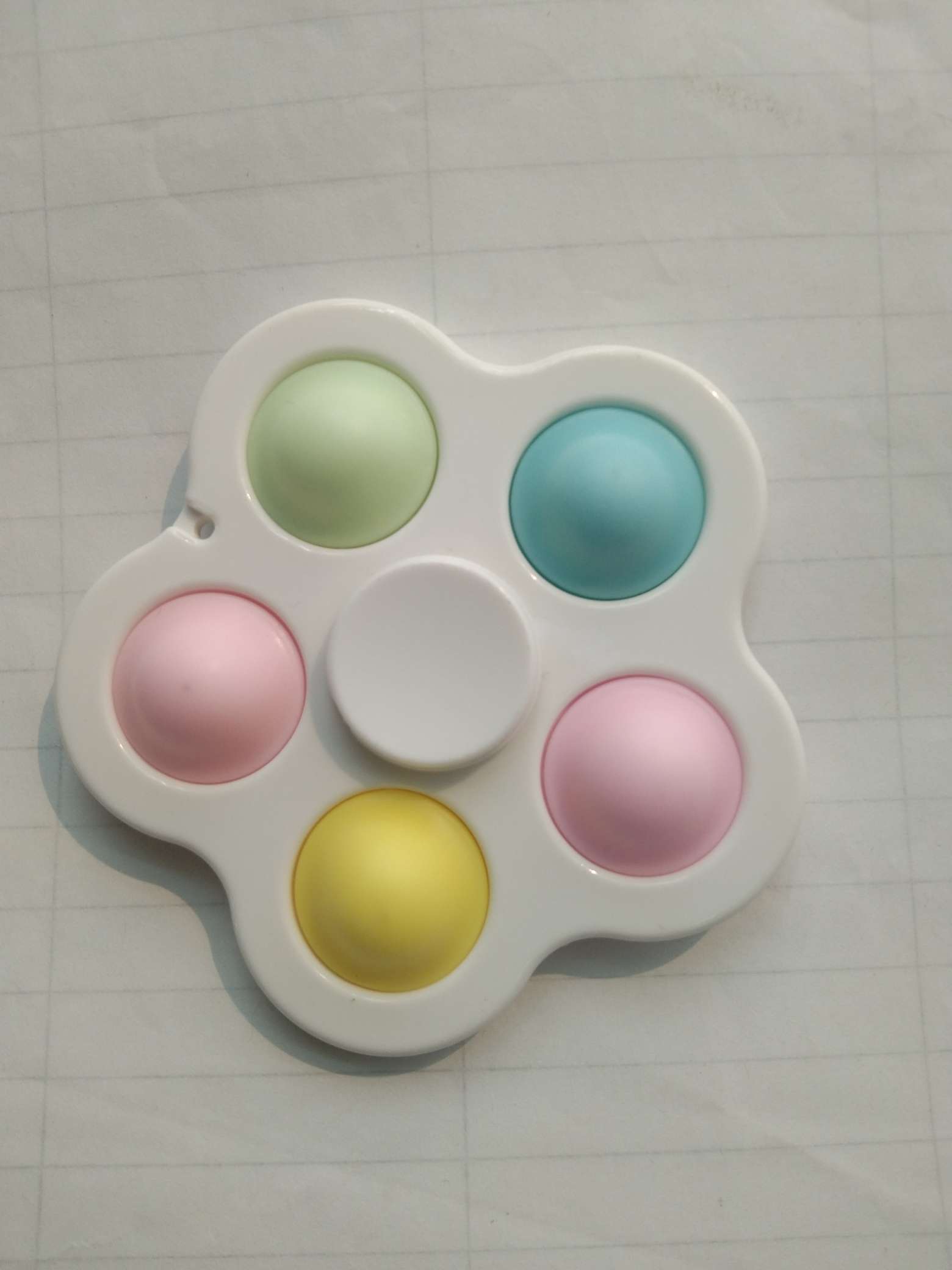 The luminous 5-hole bubble gyro has an excellent luminous effect and is a fingertip gyro Specification image