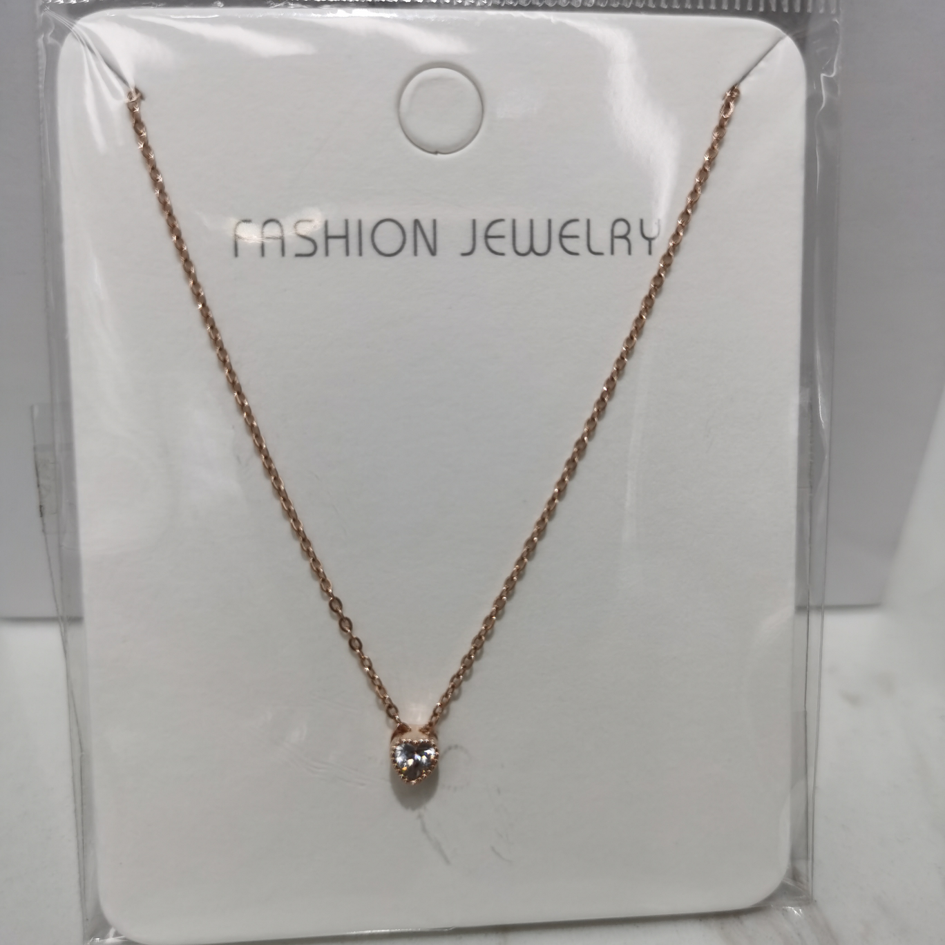 776-2 Rose gold copper necklace