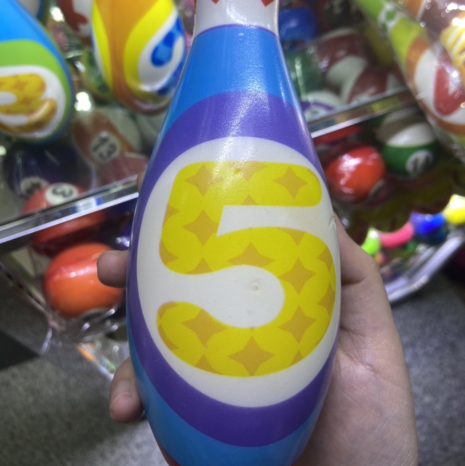Factory direct sales of cartoon digital early education 5 bowling, sponge balls, foam balls and children's toys