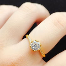 Microencrusted zircon ring