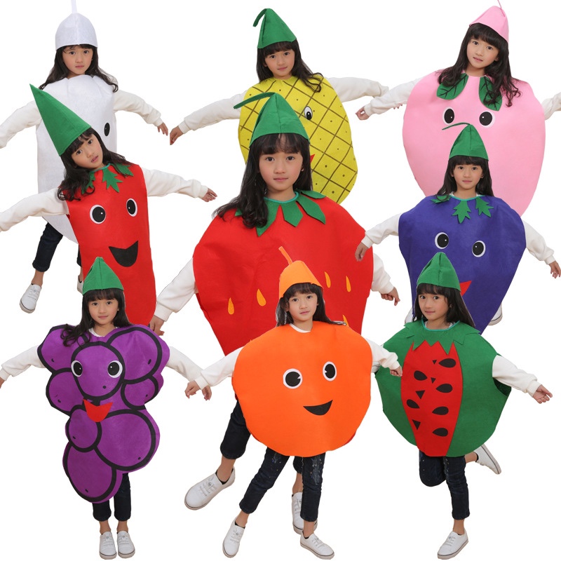 六一节儿童演出服装cosplay水果蔬菜造型衣服幼儿园舞会走秀
