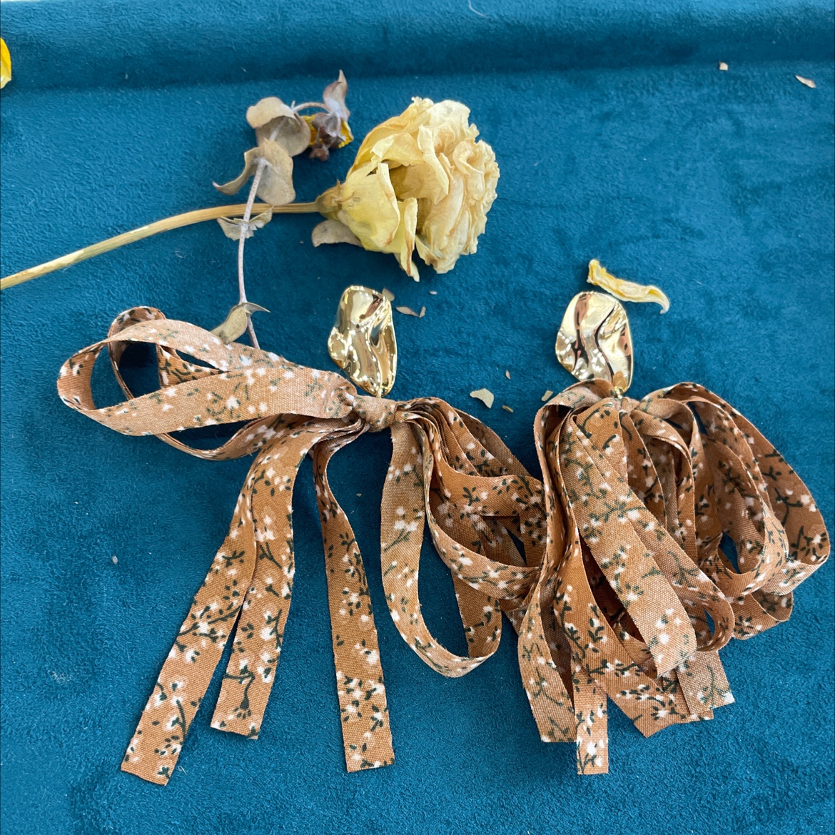 羽蝶新款日韩甜美蝴蝶结不对称流苏长款气质时尚可爱田园风产品图