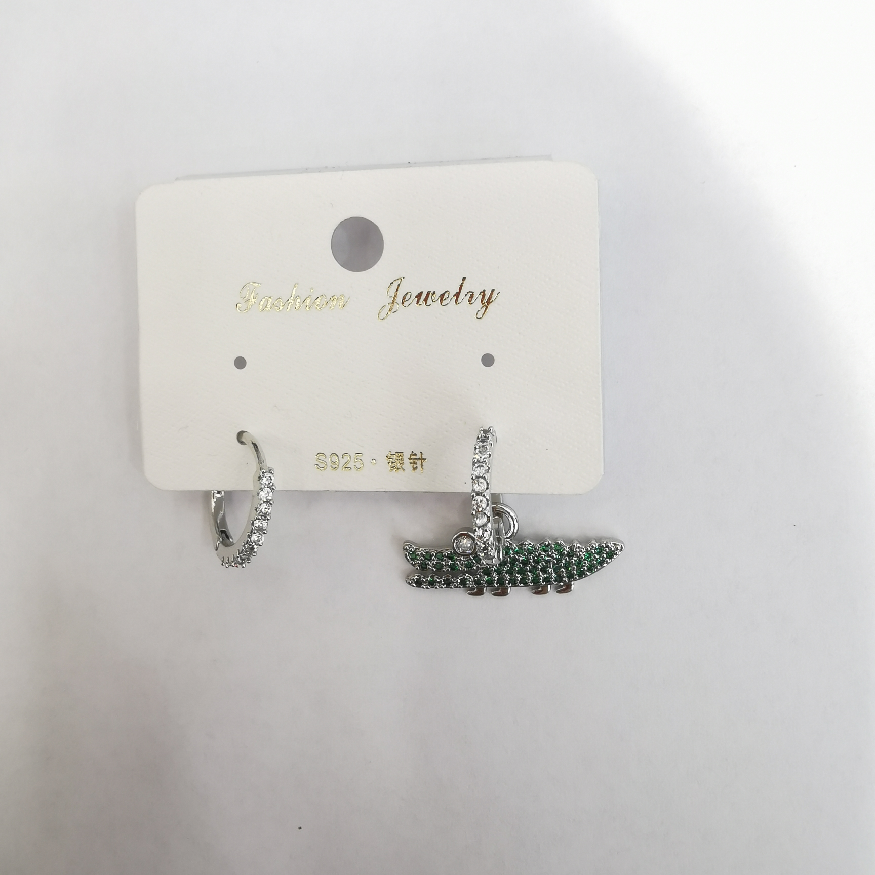 Alligator earrings