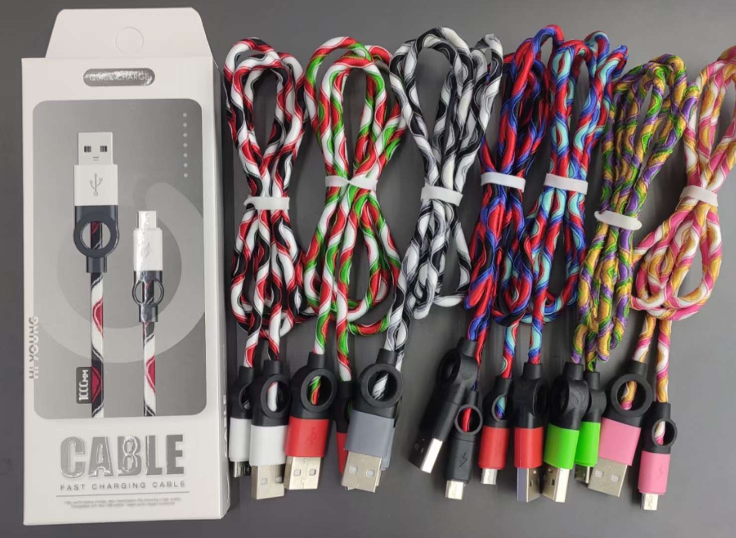 Guangdong Sogo headphones, data cables detail image 2