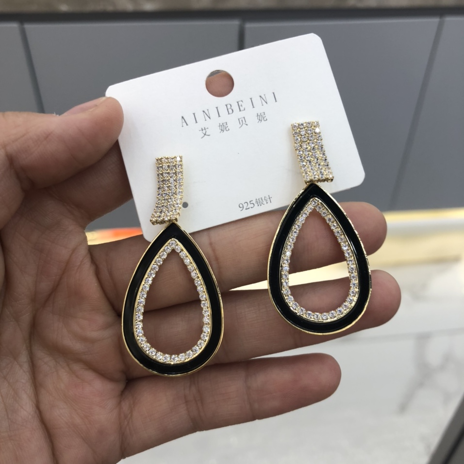 S925 Silver Needle Stud Earrings for Women, 2021 New trendy Korean versatile, fashionable and high-end earrings