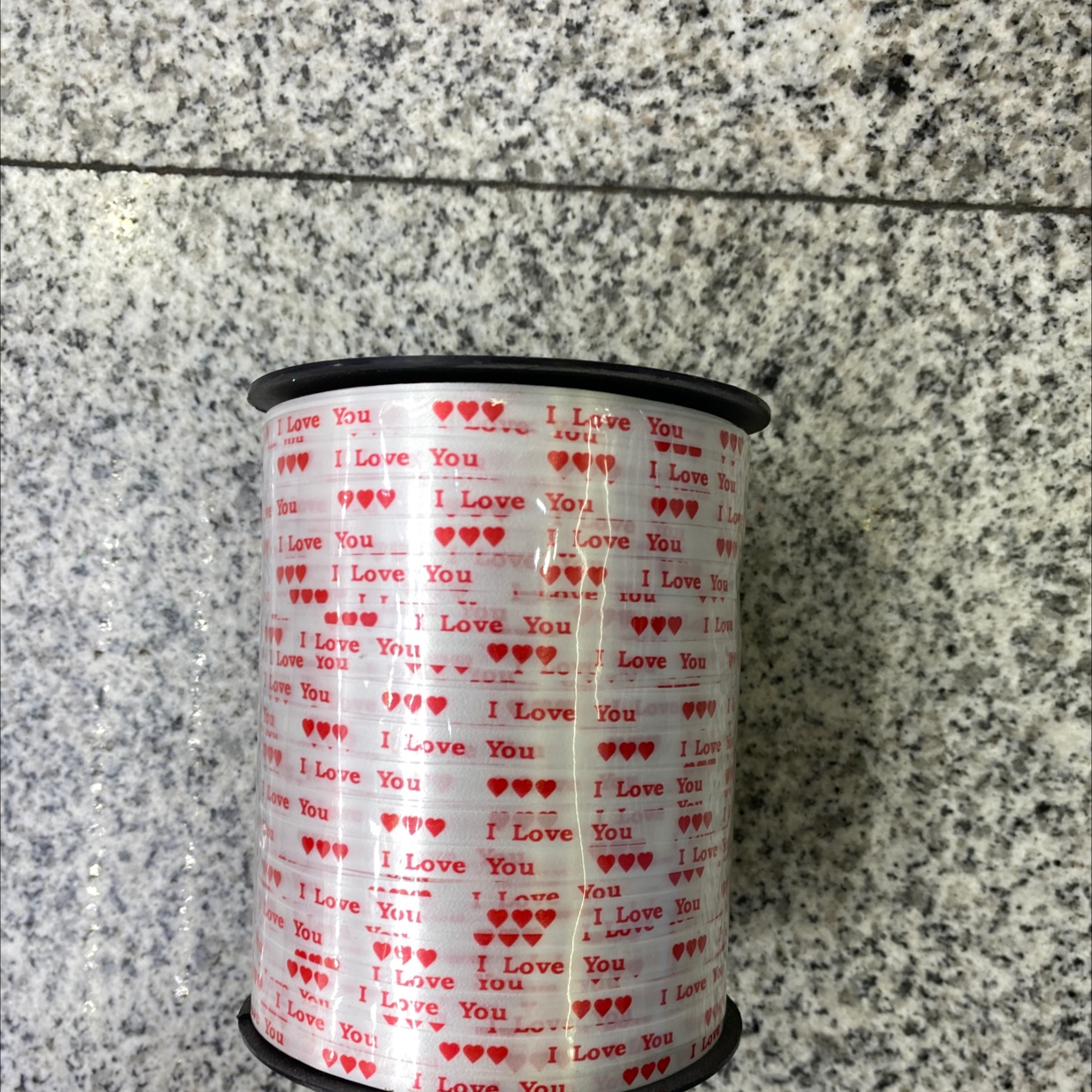 0.5*500码印花带 I LOVE YOU 白色