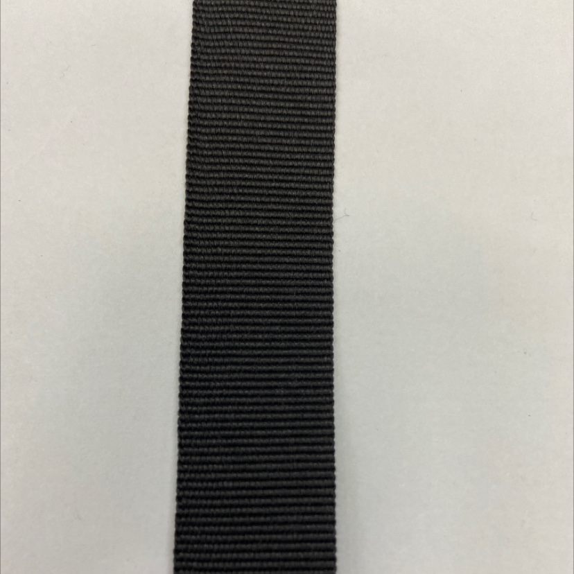 2 cm black plain polyester ribbon 35#