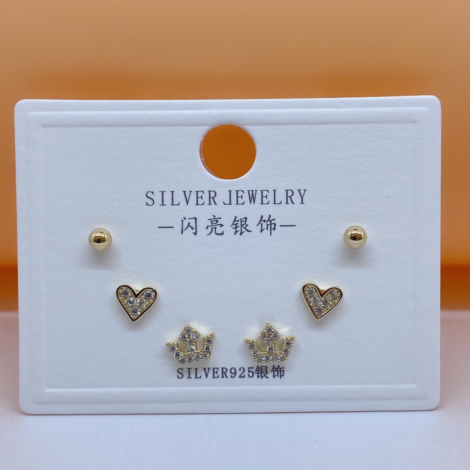 S925 sterling silver stud earrings ~22