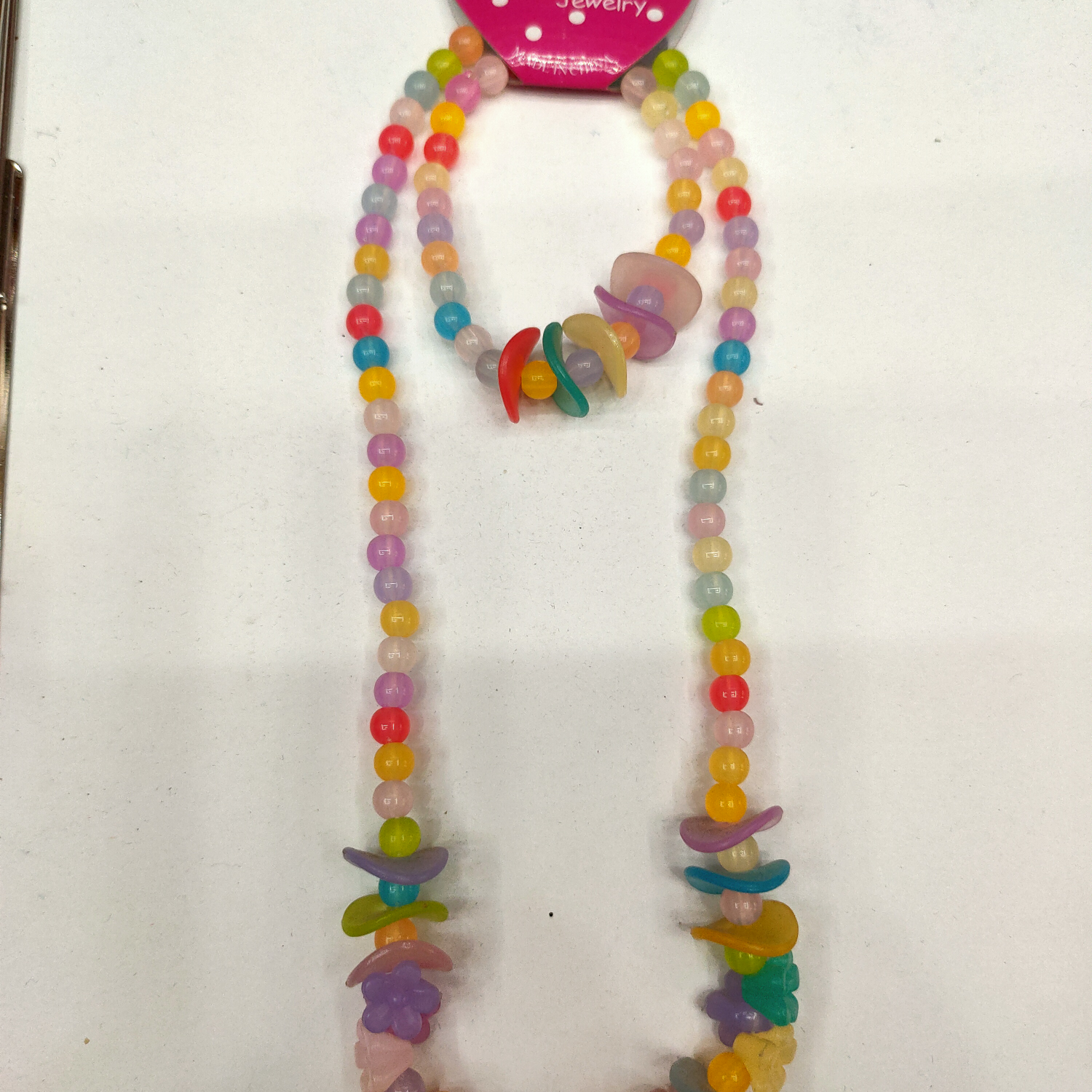 Acrylic jelly potato chips rose set chain for kids