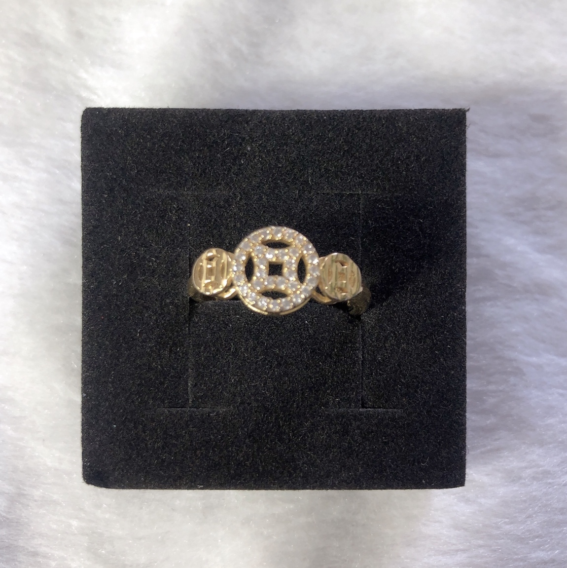 A niche design, fashionable and individual, simple and popular online celebrity opening ring for wealth expansion