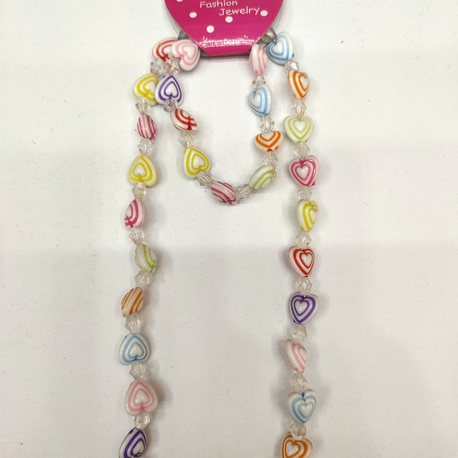 Acrylic washed heart bracelet for kids