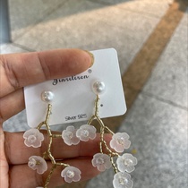Today's beauty Korean version earrings flower pattern