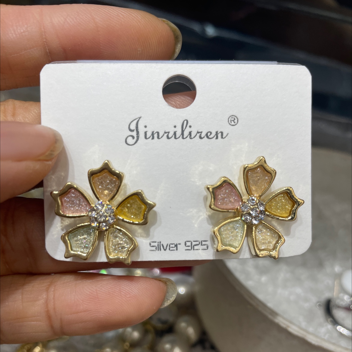 Today beauty Korean version fashion generous lovely temperament sweet earrings