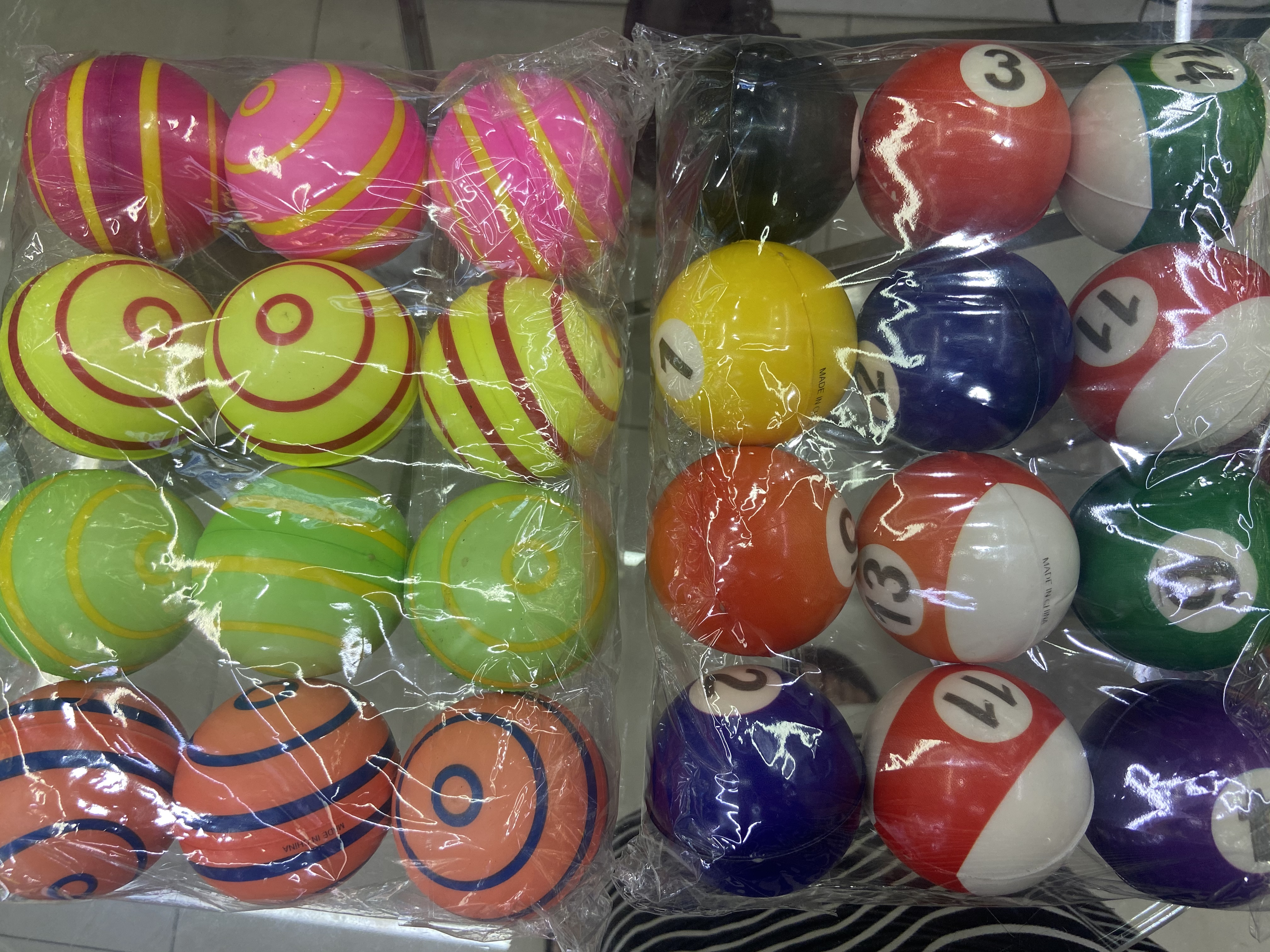 Factory direct sales 6.3 cm spiral ➕ billiards toys for girls and boys sponge balls foam balls children 's. 12/oppla details Picture
