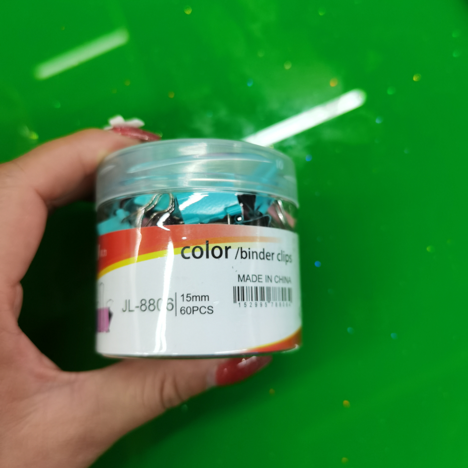 长尾夹办公用品票夹子装订夹15mm小号夹子