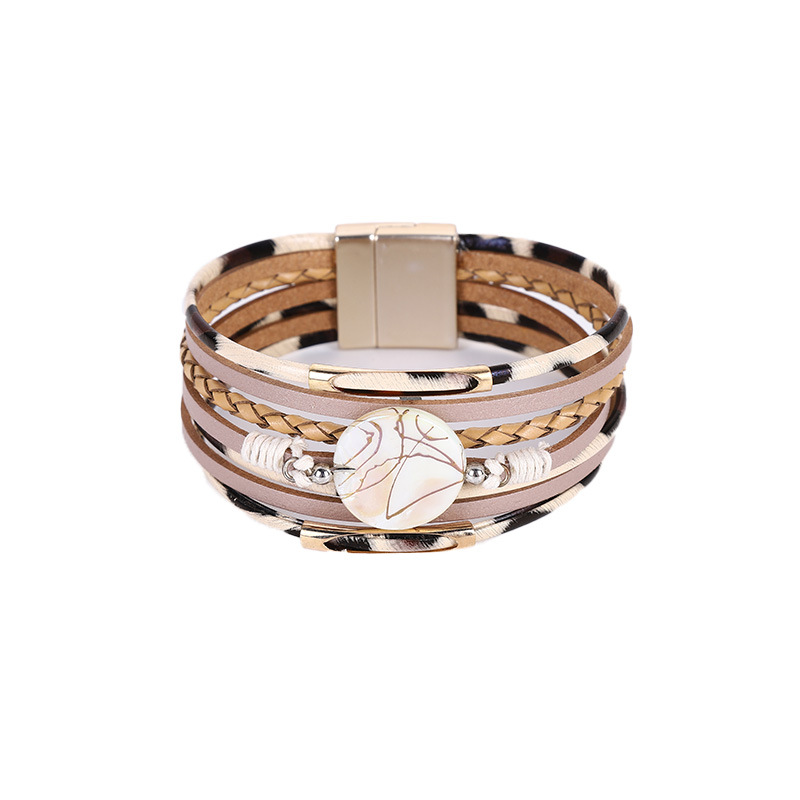 时尚流行天然石拉丝绑线磁扣手链（琳琳饰品）详情图4