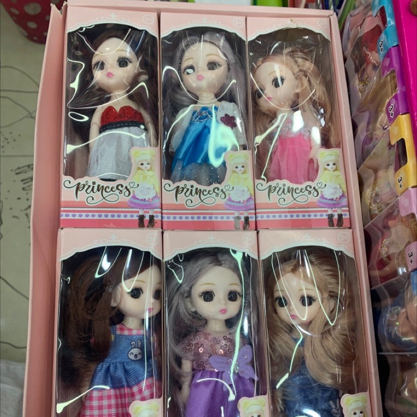 17厘米芭妮比娃娃公主一套可换装跃咚洋娃娃女孩玩具生日礼物6件套详情图1