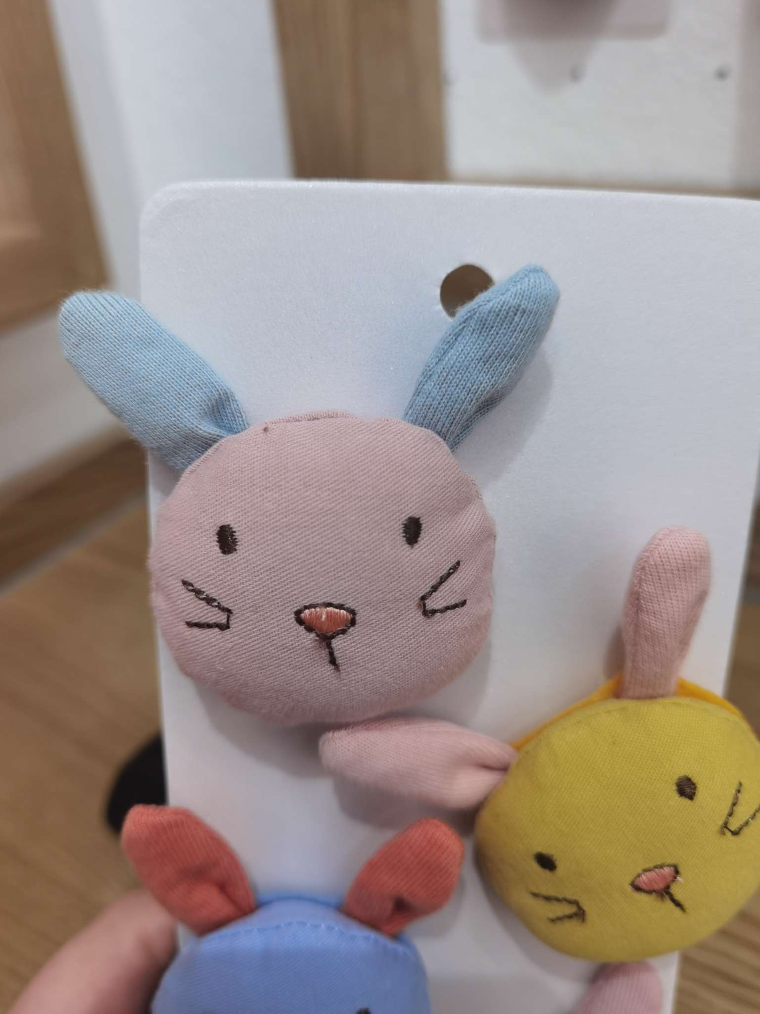 Cute cotton two-color rabbit head 006-6 colors Application Scenario