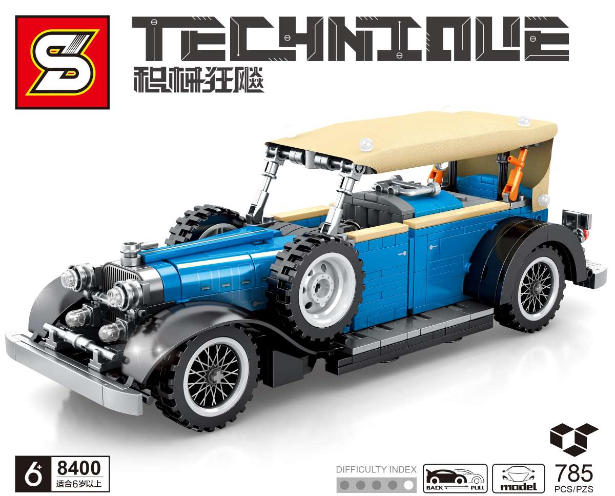 Junrong Toys Plus Building Blocks Toy Machine Racing Car 785Pcs Toy 01 Specification drawing