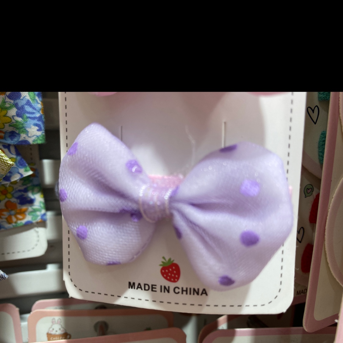 网纱紫色布艺鸭夹