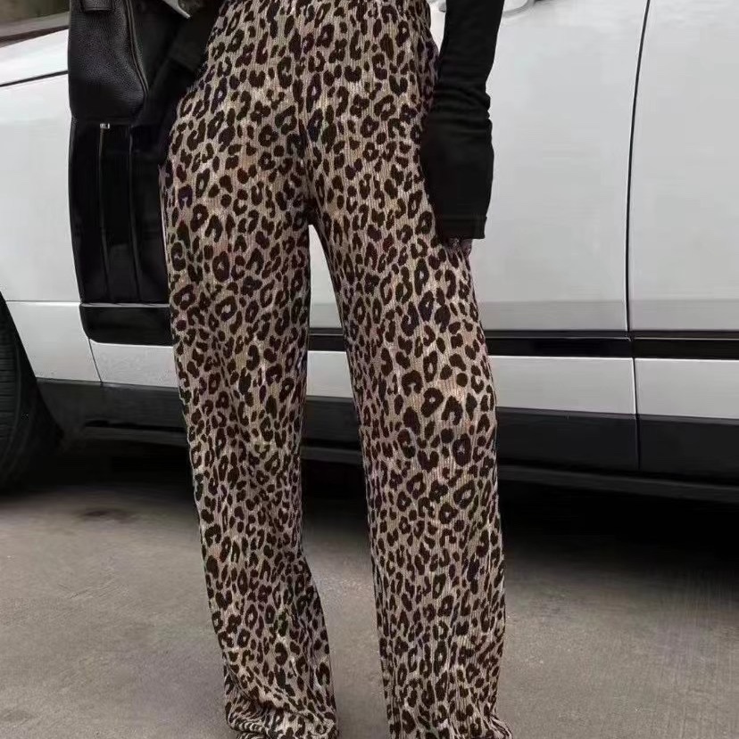 Leopard print pants