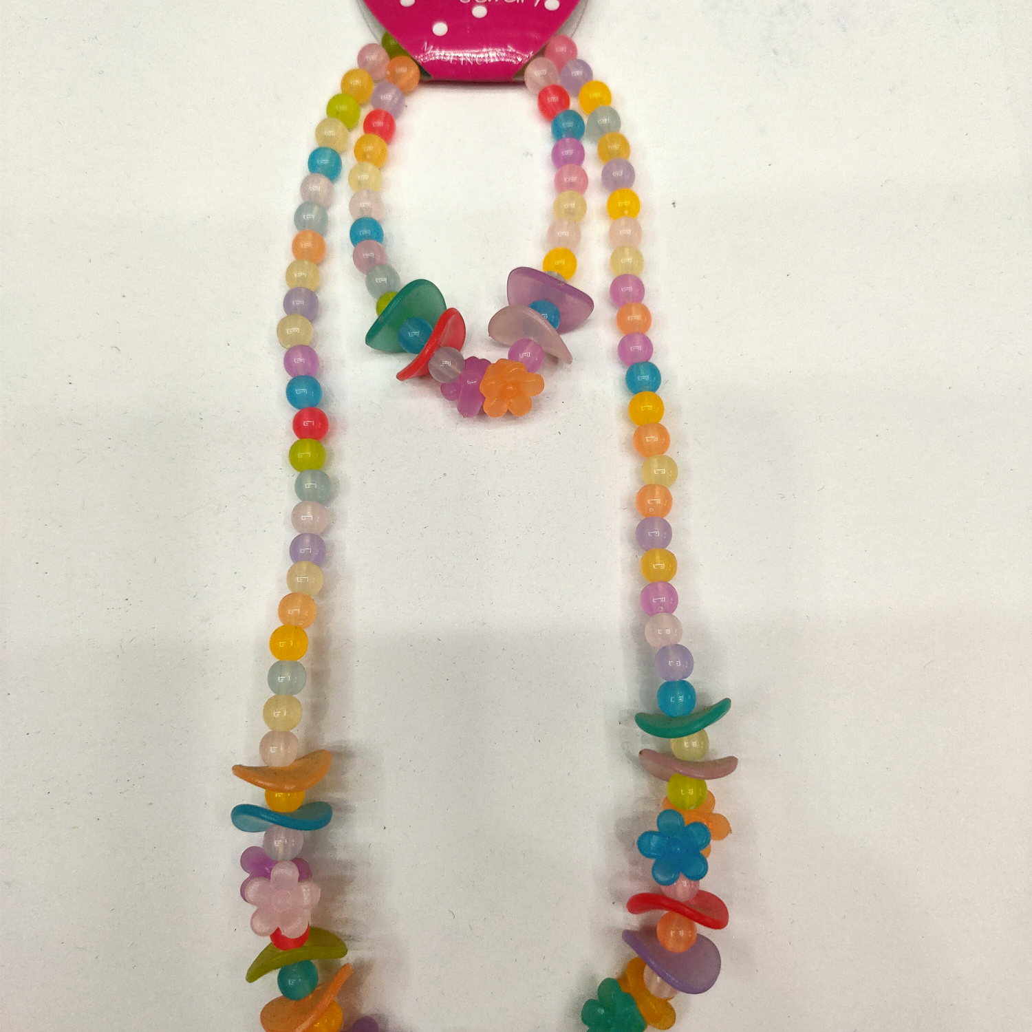 Acrylic Jelly rose set chain for kids