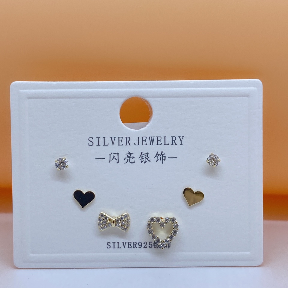 S925 sterling silver stud earrings ~17