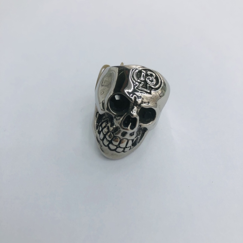 Exaggerated skull Men's stainless steel ring 12