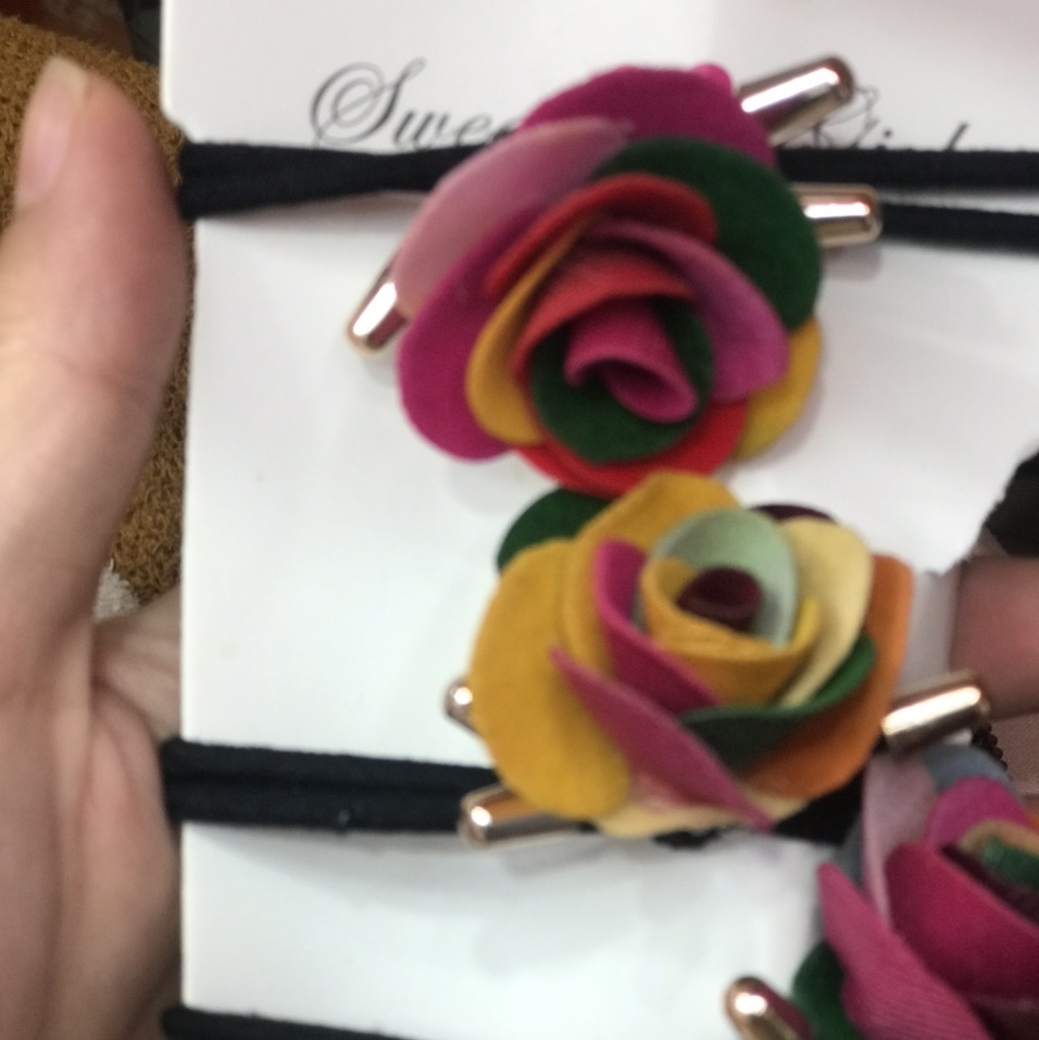 Pink rose rubber bands for foreign trade