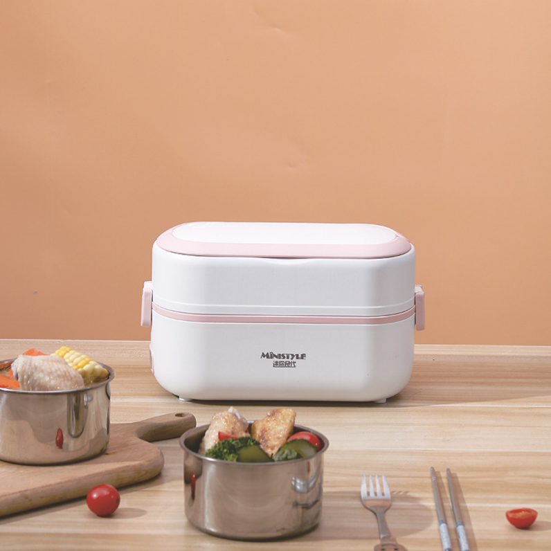 Electric Cooking lunch Box Portable electronic lunch box Mini Rice Cooker bento box Electric saucepan Egg Cooker Versatile Mini single layer lunch box
Lunchbox for office workers full figure