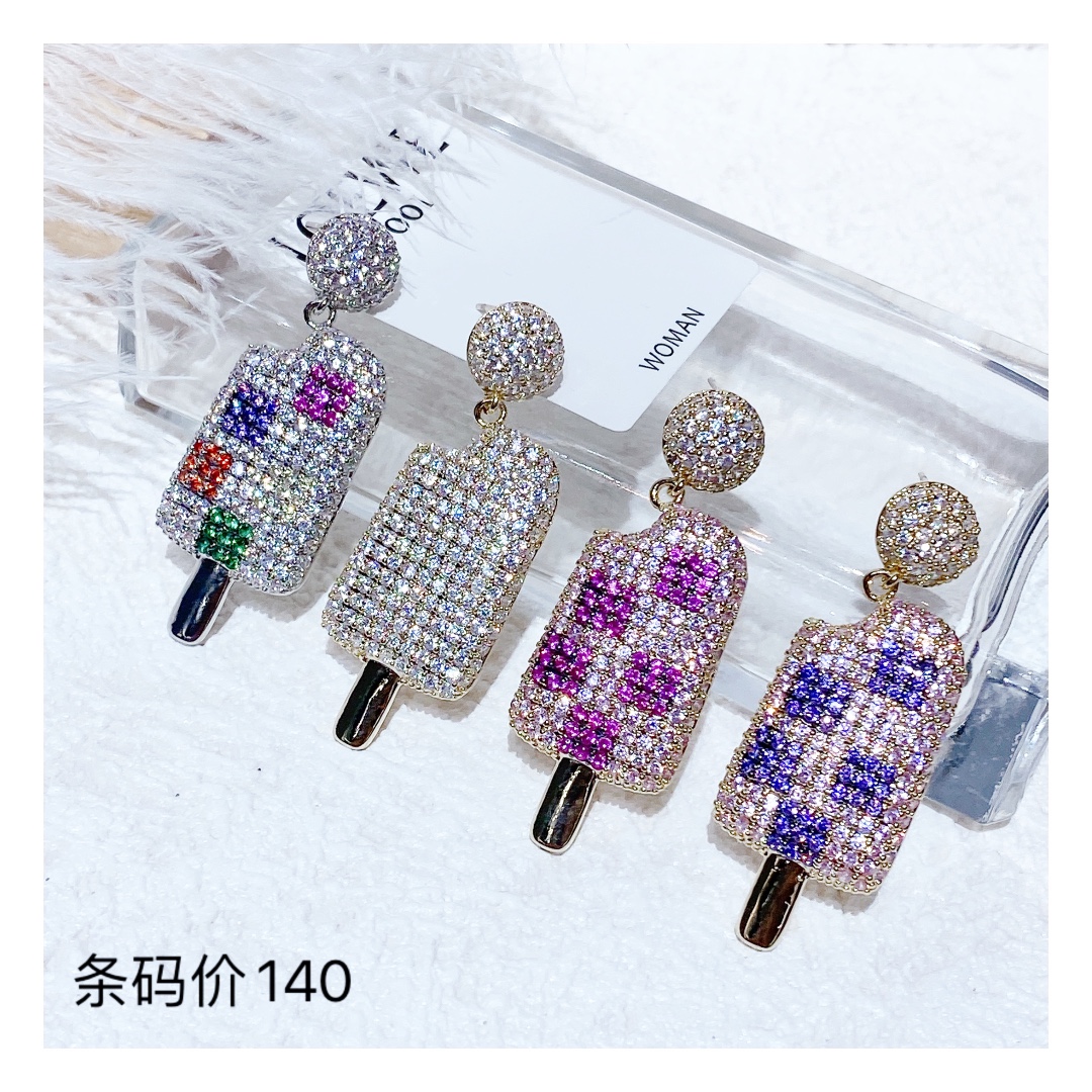冰淇淋系列棒冰夏日耳钉女 可爱少女气质创意耳环新款潮5159条码价140