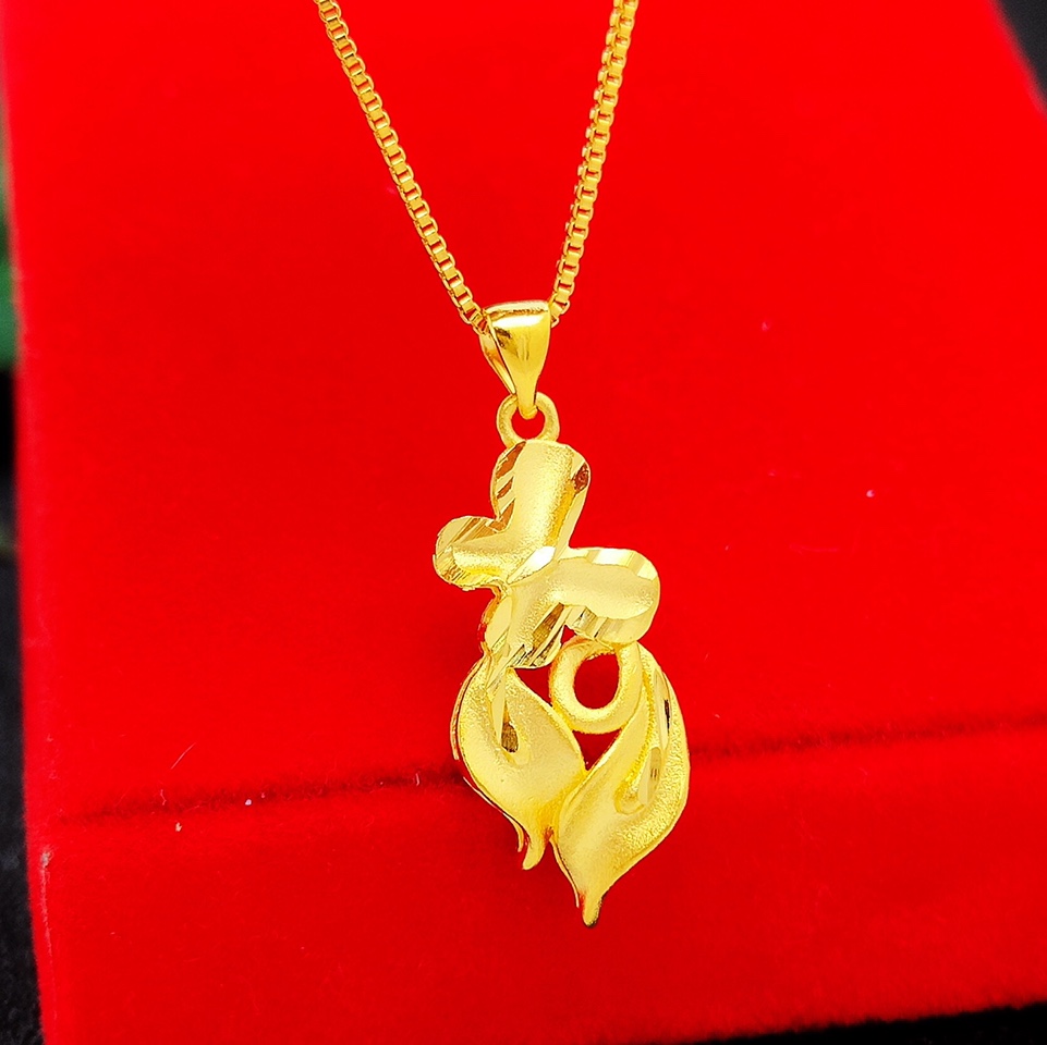 Gold butterfly pendant