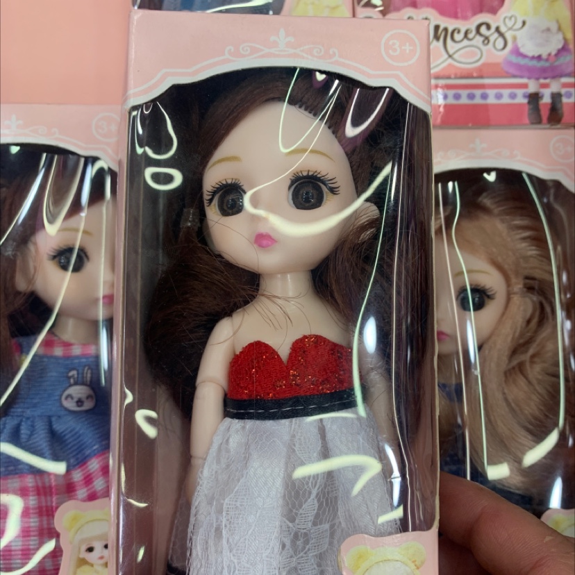 17厘米芭妮比娃娃公主一套可换装跃咚洋娃娃女孩玩具生日礼物6件套详情图2