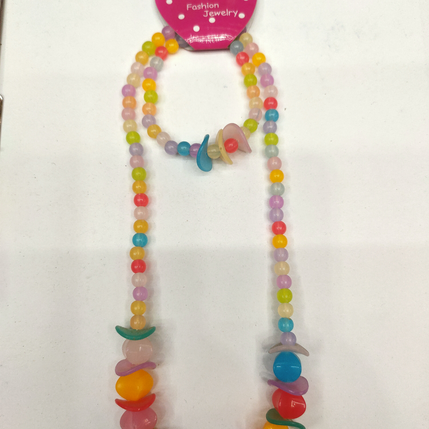 Acrylic jelly potato chips lantern beads children's chain set