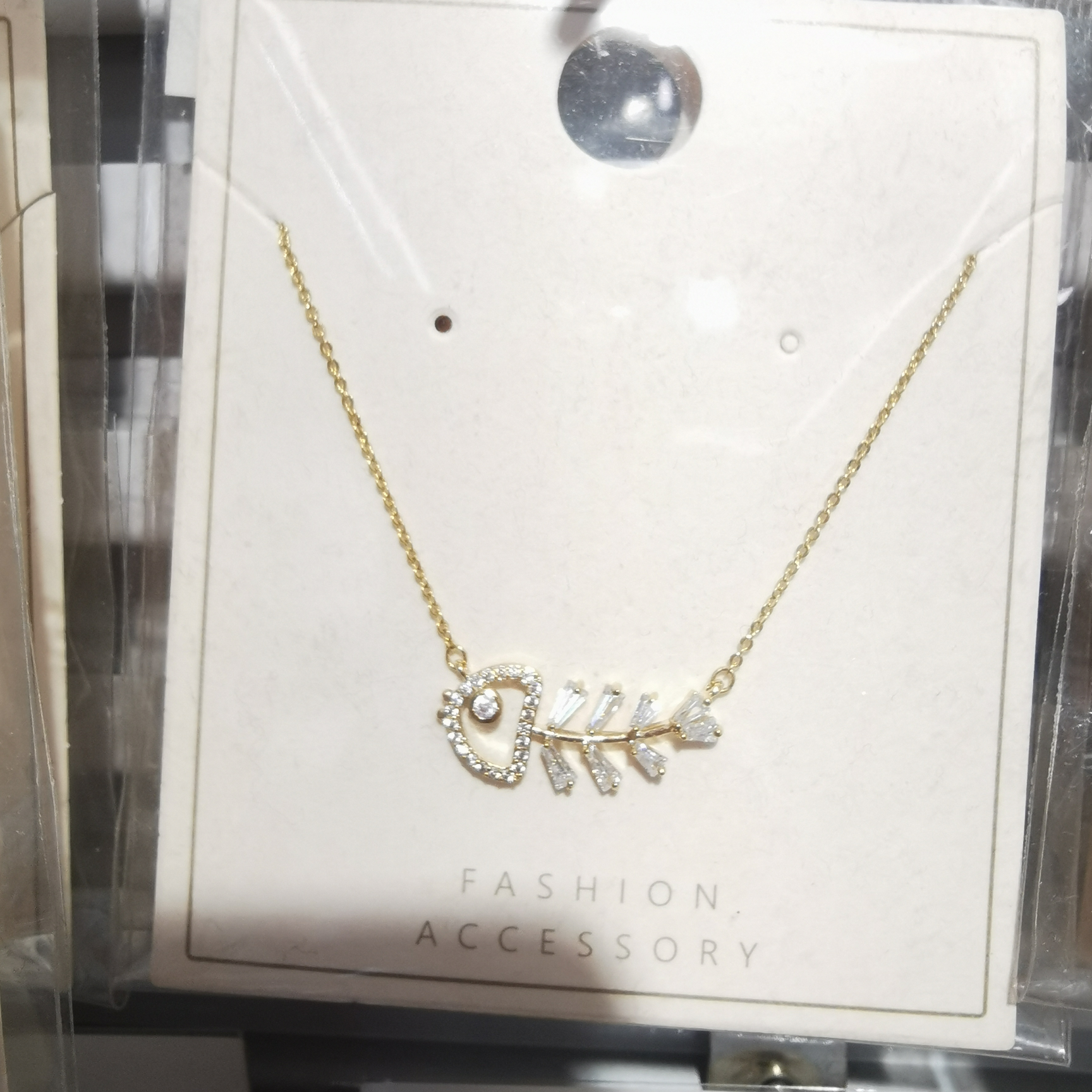 The fish bone pendant is a bombshell