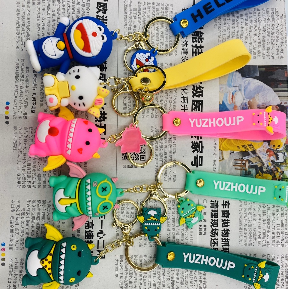 钥匙扣 公仔钥匙扣 卡通钥匙扣 硅胶 PVC 软胶 滴塑
