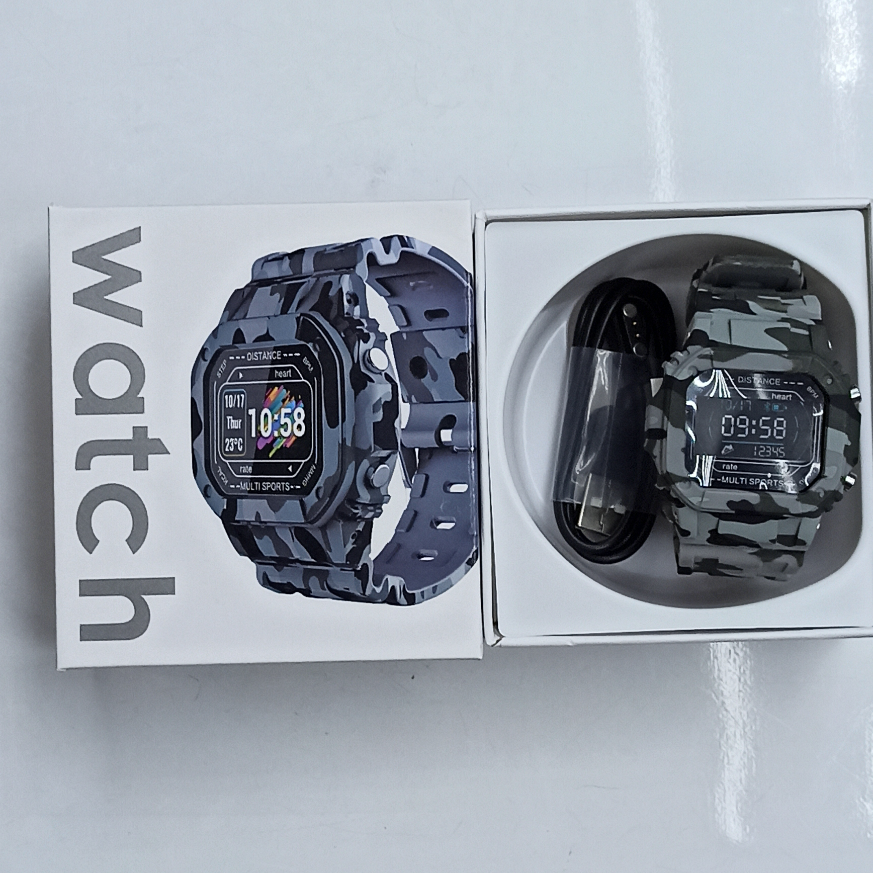 厂家直销现货N50智能手表心率  血氧 血压 体温 运动模式图