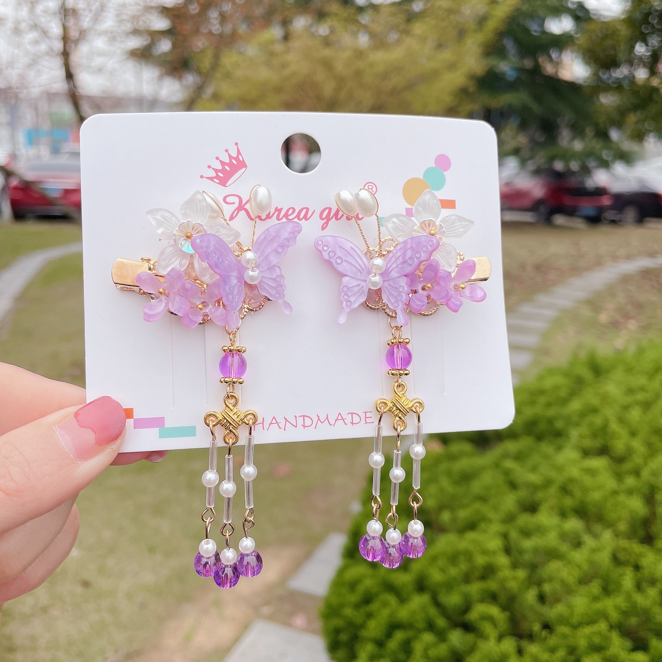 Butterfly short ancient-style pair Specification image