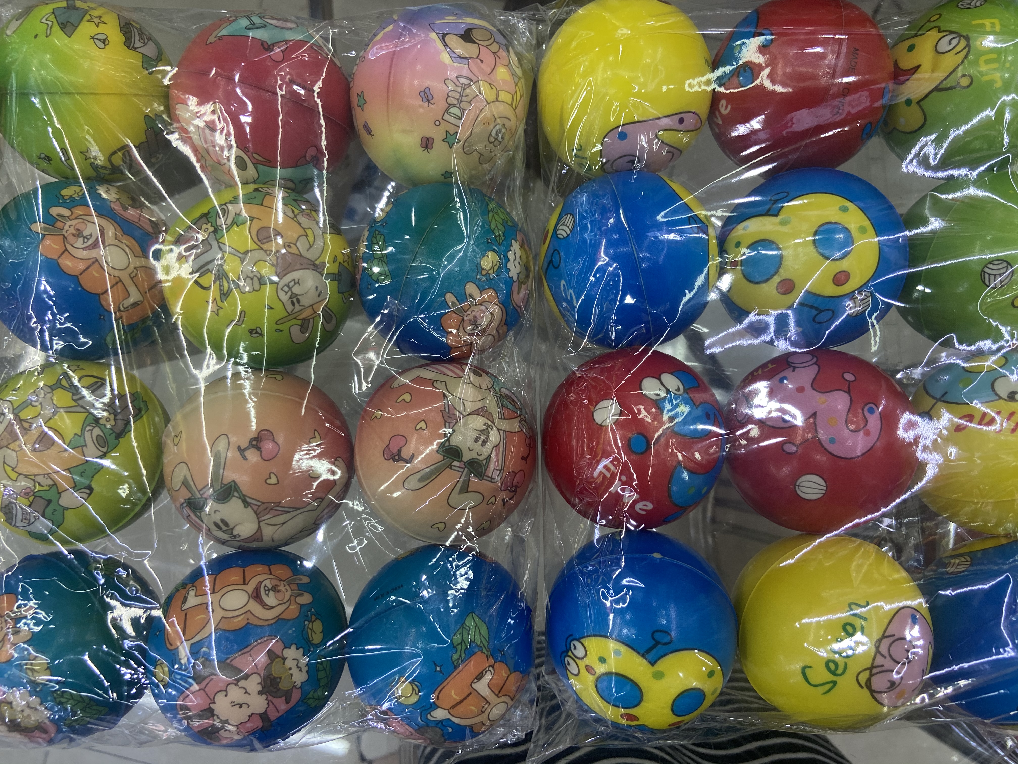 Factory direct sales 6.3 cm digital ➕ strange face girls' and boys' toys sponge balls foam balls children 'toys. 12/oppl Specification image