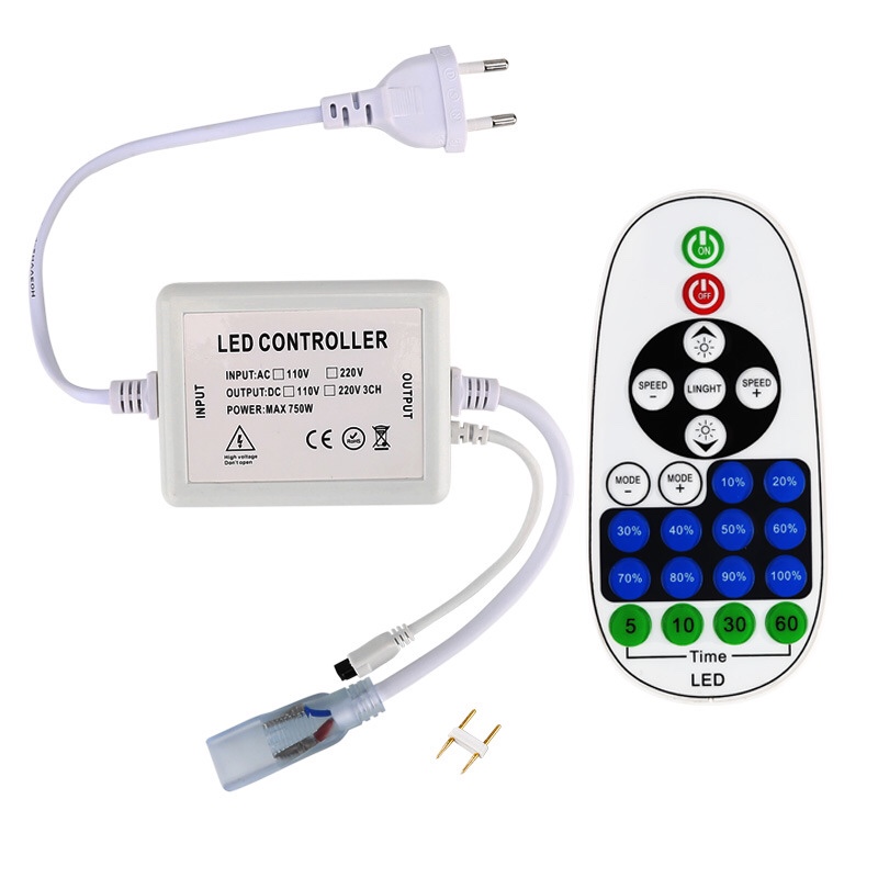 Factory 110V 220V high voltage lamp strip LED dimmer IR infrared remote control monochrome lamp with dimmer controller