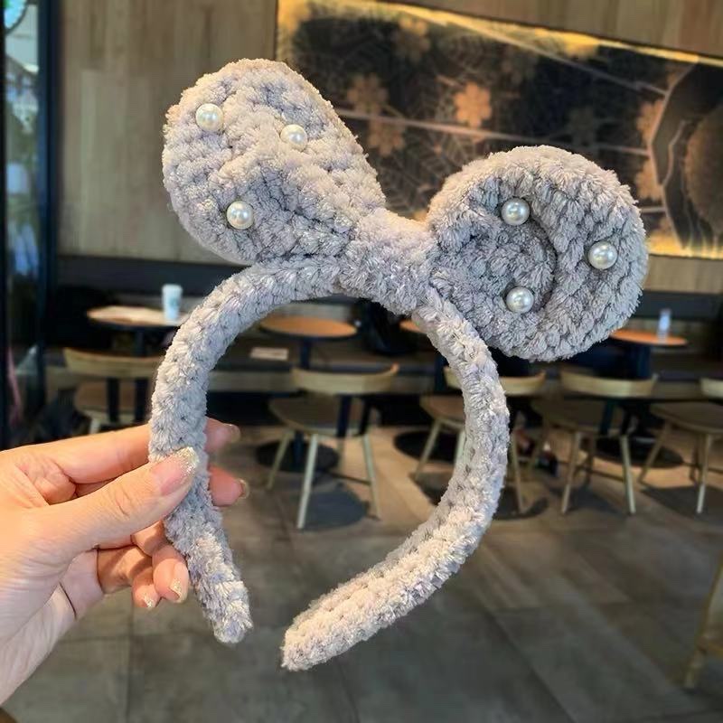 Sheep cake wool round ear bow head buckle Item Picture