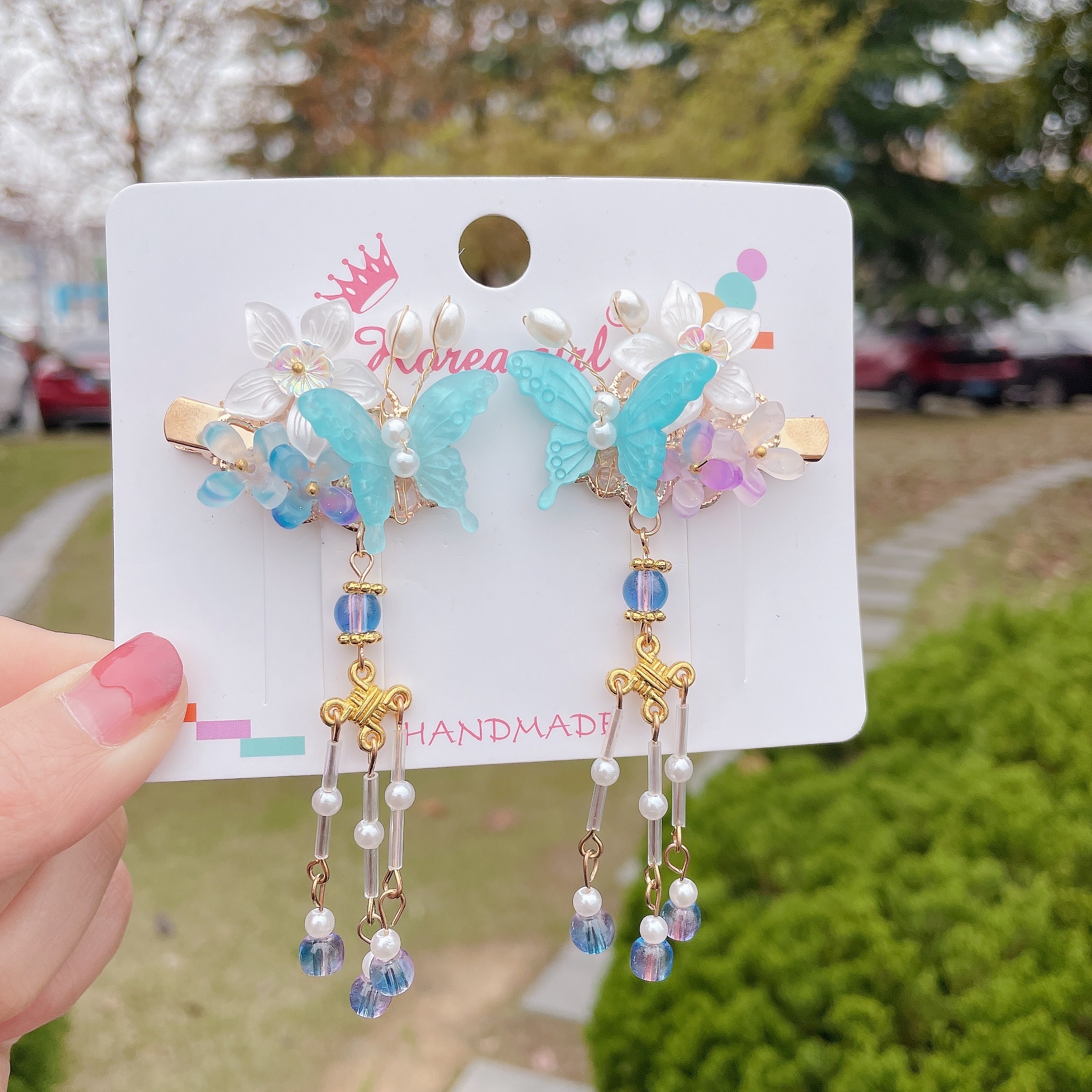 Butterfly short ancient-style pair details Picture