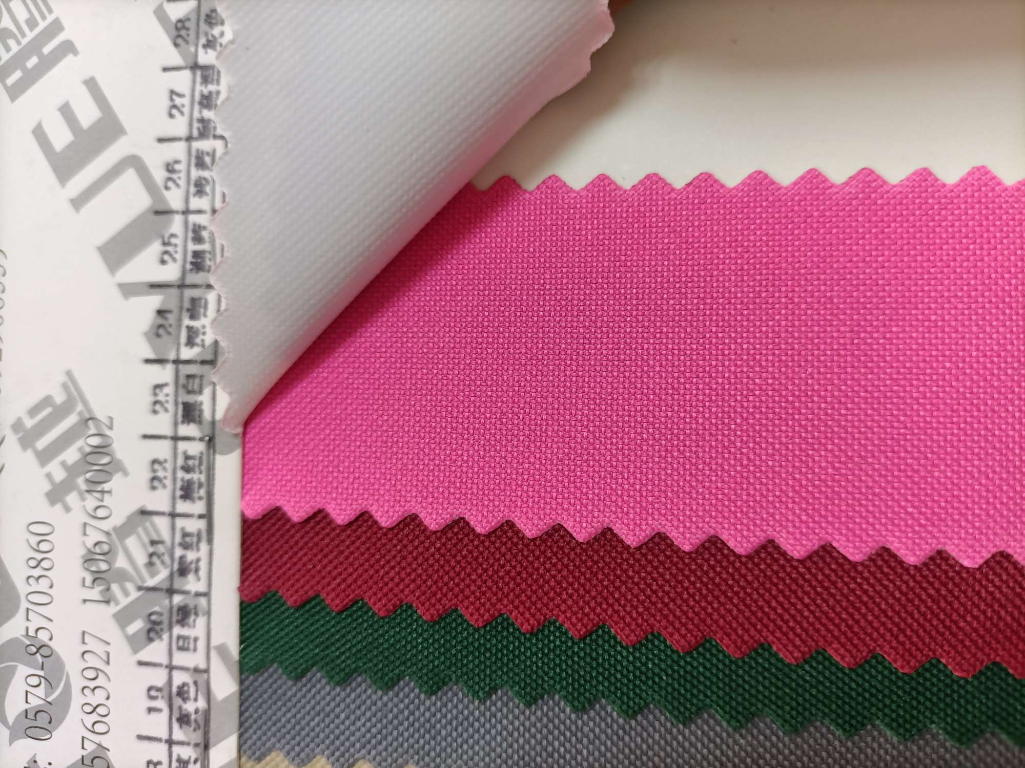 TY-008 300D Glossy PVC 22# Rose Red Factory Direct Sale Bestseller Specification image