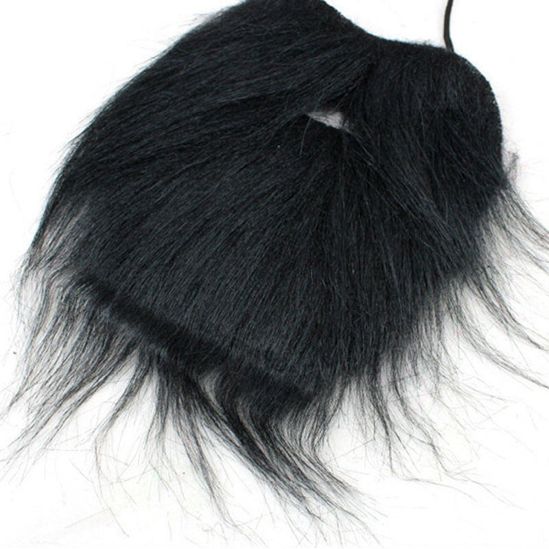 万圣节表演道具仿真假胡子老人胡子圣诞节大胡子黑白胡子假胡须详情图4