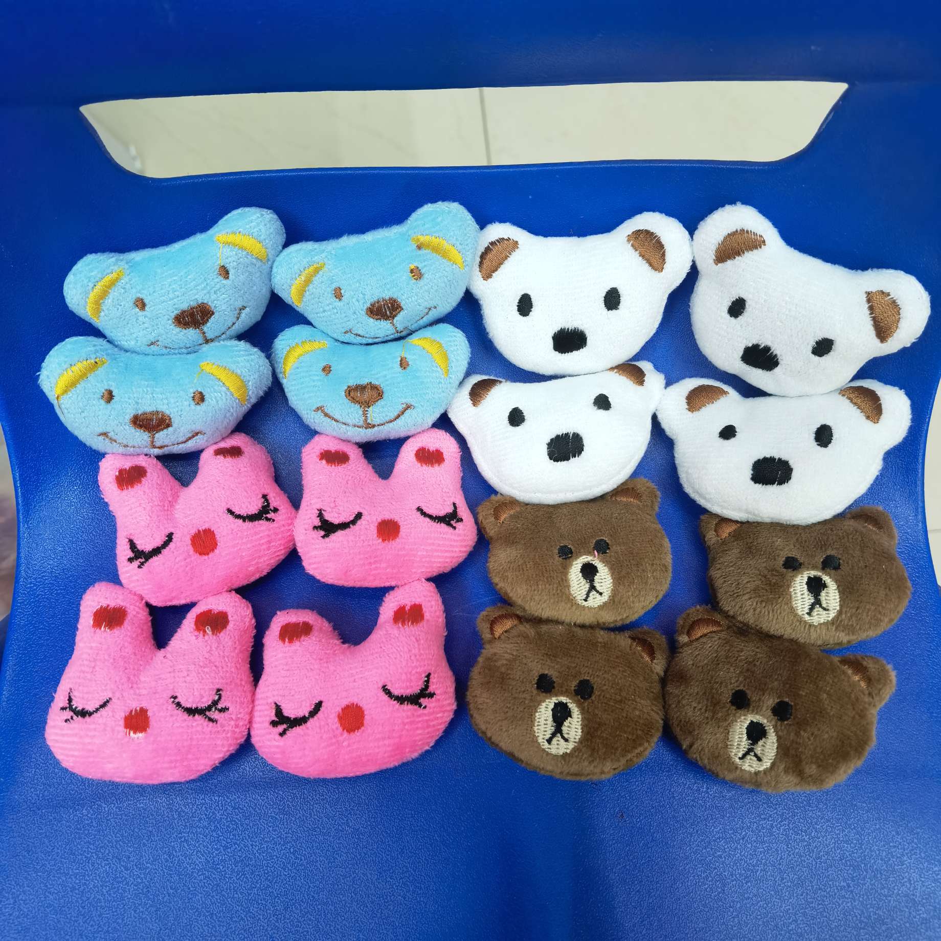 毛绒玩具配件卡通头配件毛绒挂件公仔4cm动物头详情图6