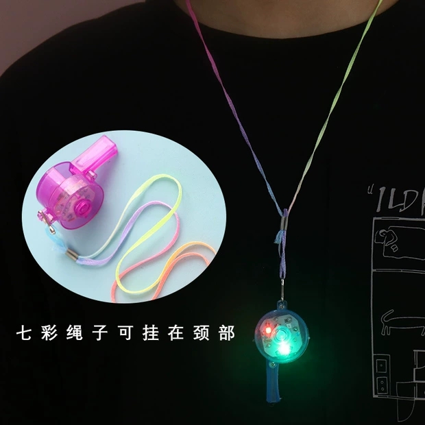 Colorful luminous whistles, emergency whistles, luminous OK whistles, competition whistles, special luminous flashing whistles, bar, KTV, concert event props, luminous children's whistles, party events, led New Year detail image 4