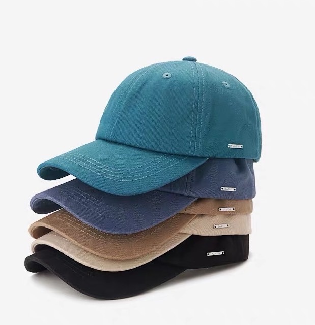 Casual all-cotton smooth board baseball cap detail image 4