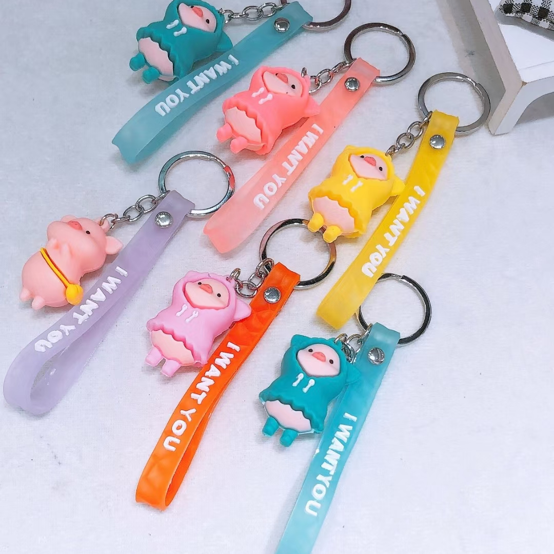 Pimp cartoon key chain