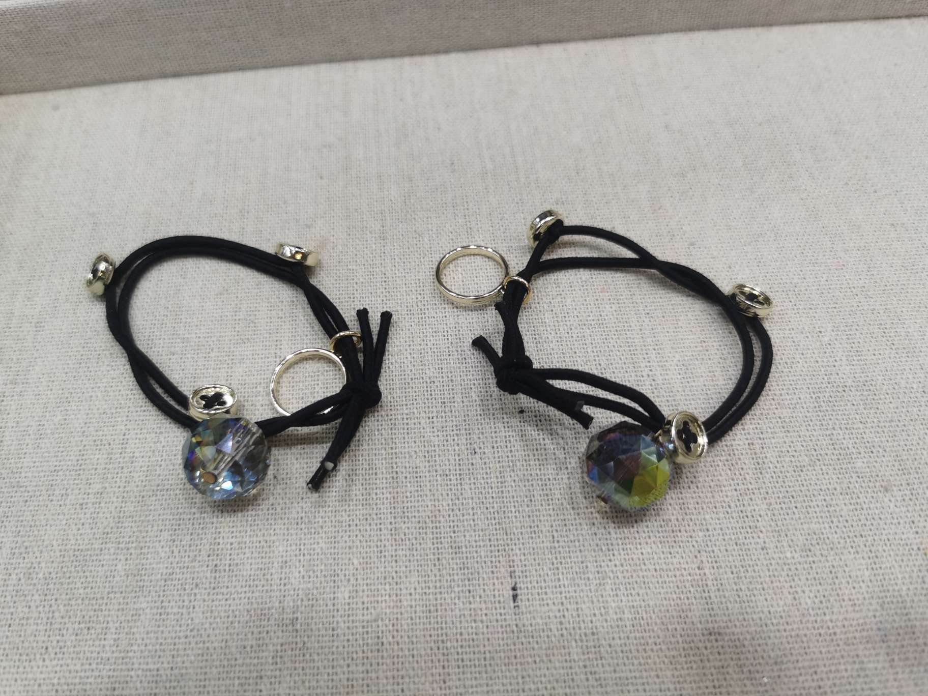 水晶扣子皮筋详情图3